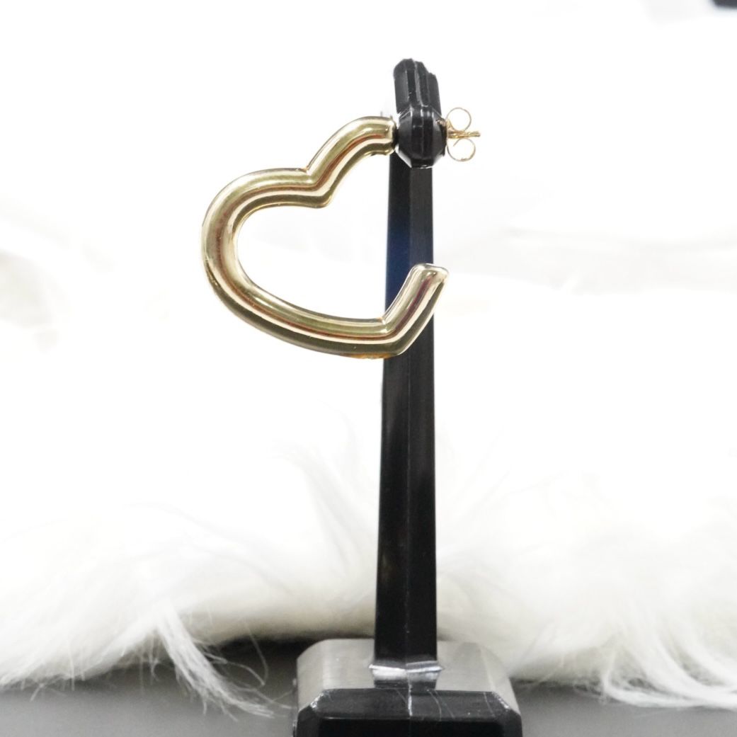 Miniatura 3 de ARETE CORAZON GRUESITO DORADO